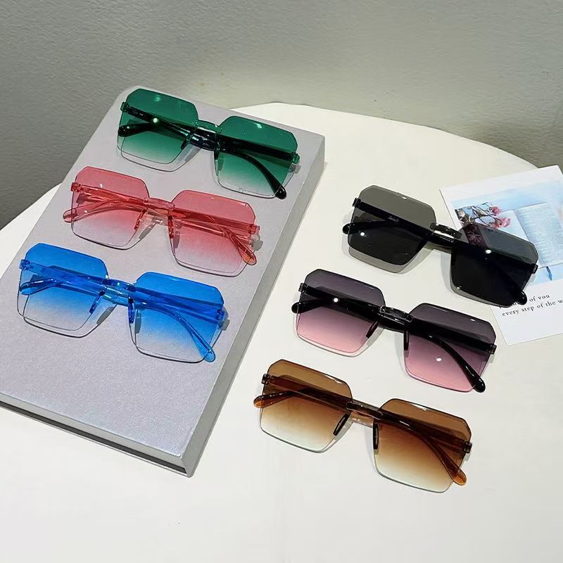 Designer Sunglasses - Nowe, modne, bezramkowe okulary przeciwsłoneczne w