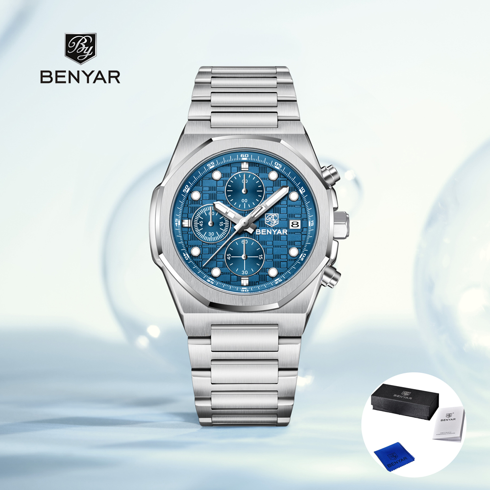 Luxury Gift Set - 2025 Nowe męskie zegarki BENYAR Najlepsze