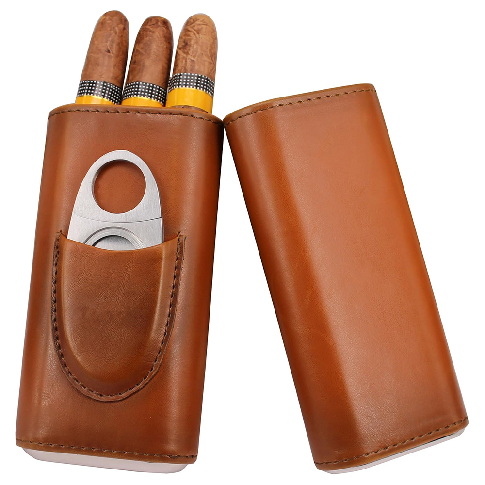 Premium Cigar Case - Skórzane etui na cygara LMETJMA na