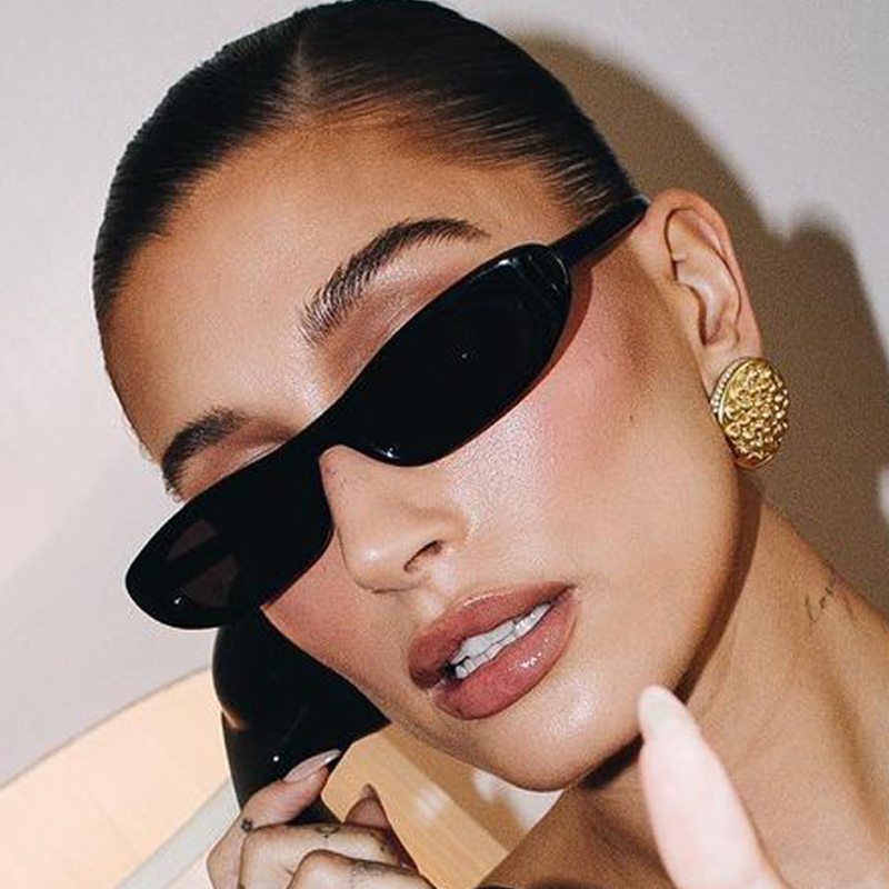 Designer Sunglasses - Małe owalne okulary przeciwsłoneczne damskie markowe