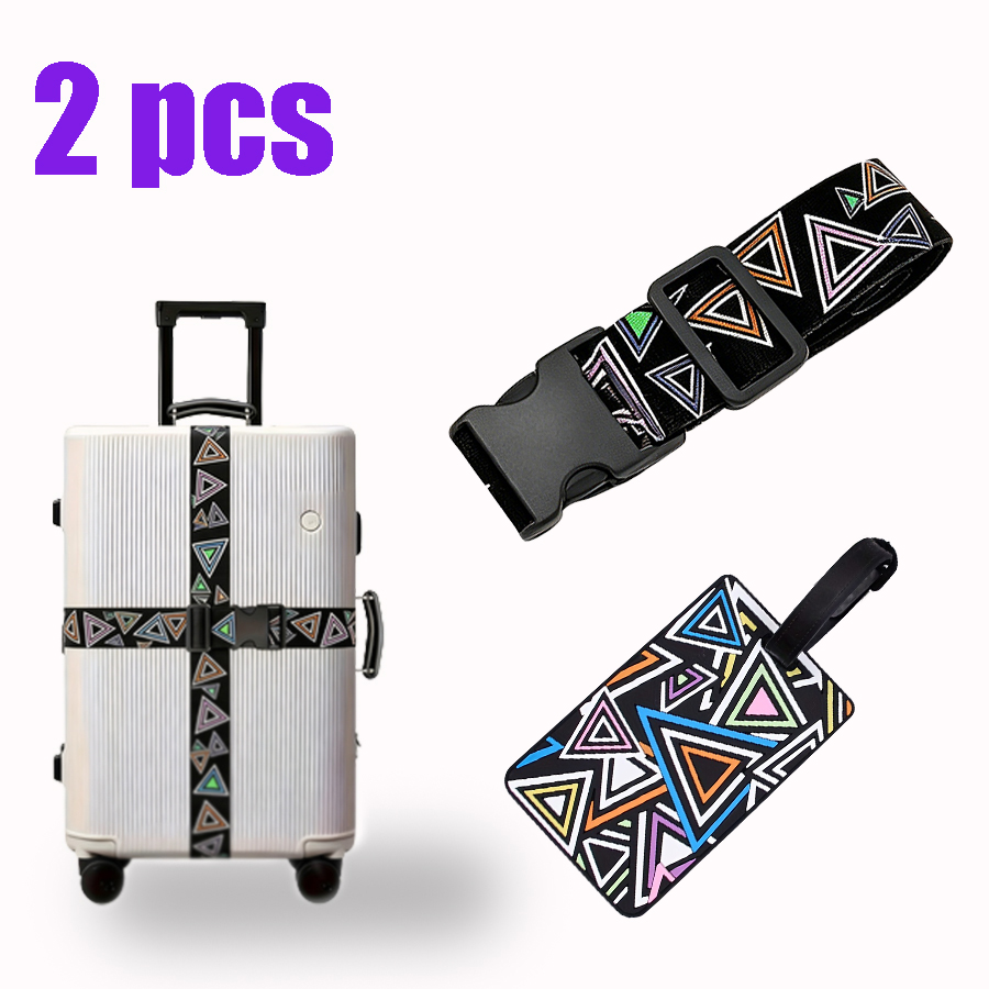 Travel Luggage Set - 2-częściowy zestaw pasków do bagażu z