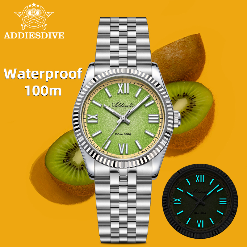 Luxury Watch Men - ADDIESDIVE Męski Zegarek Kwarcowy VH31 36MM