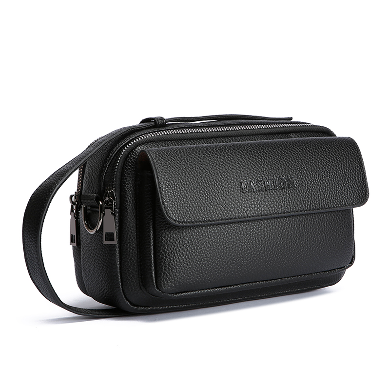 Leather Wallet Men - 2026 Nowa męska wielokieszeniowa skórzana torba