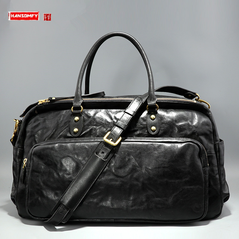 Leather Briefcase - Torba męska w stylu koreańskim 2026,