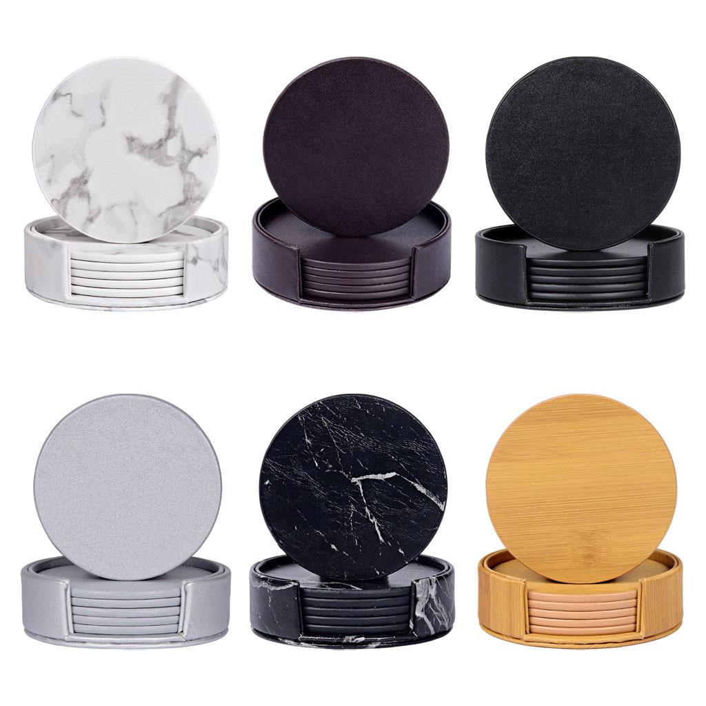 Okrągłe marmurowe podstawki po – Marble Coaster Set recenzja i cena
