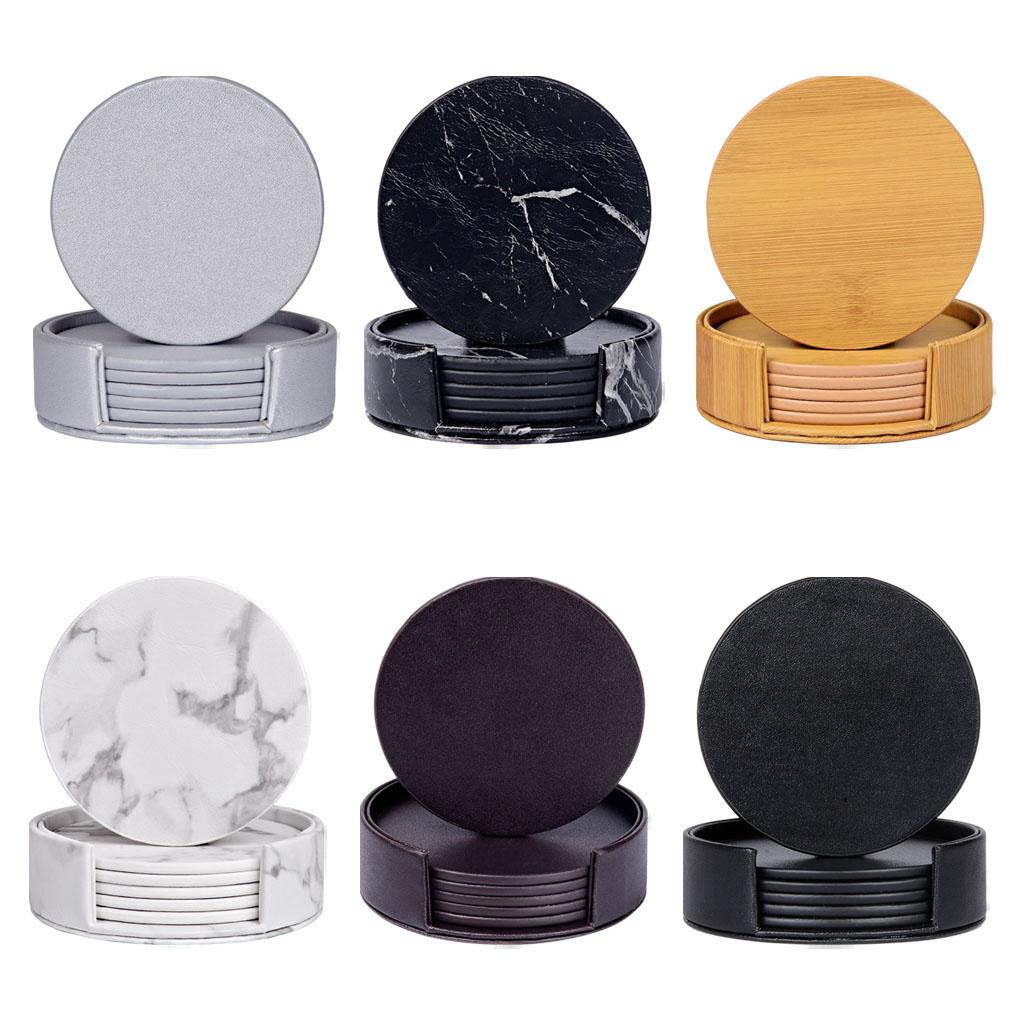 Okrągłe marmurowe podstawki po – Marble Coaster Set recenzja i cena