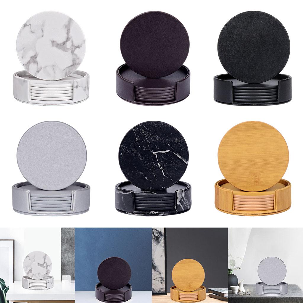 Okrągłe marmurowe podstawki po – Marble Coaster Set recenzja i cena