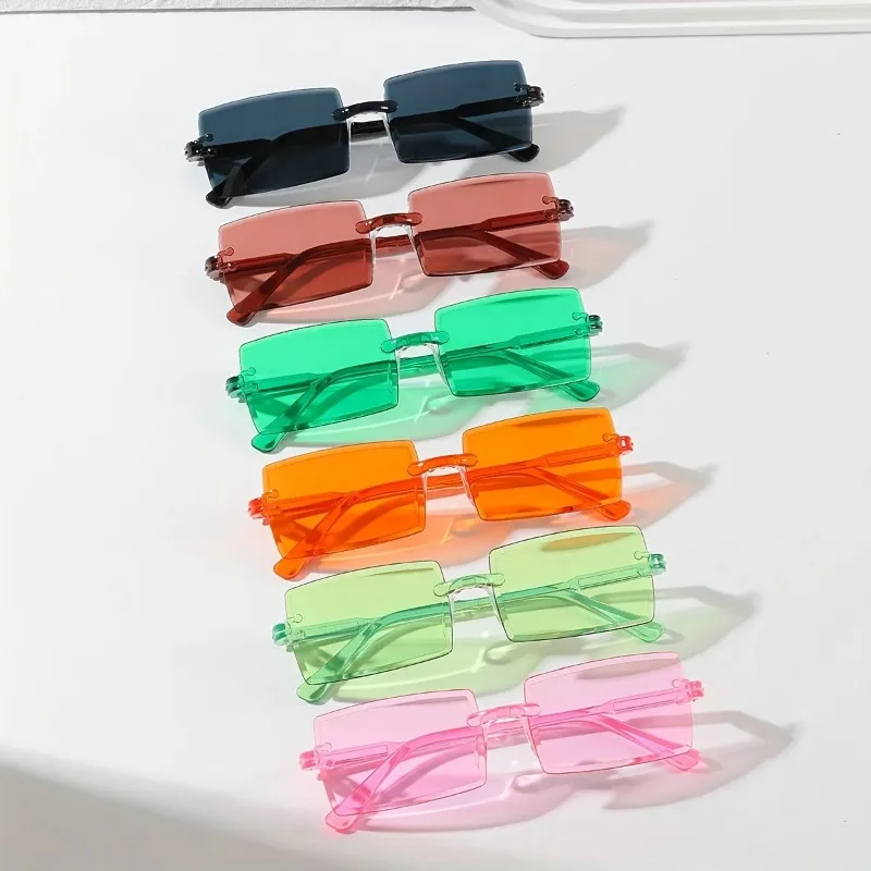 6 sztuk prostokątnych, modnych – Sunglasses Uv400 recenzja i cena