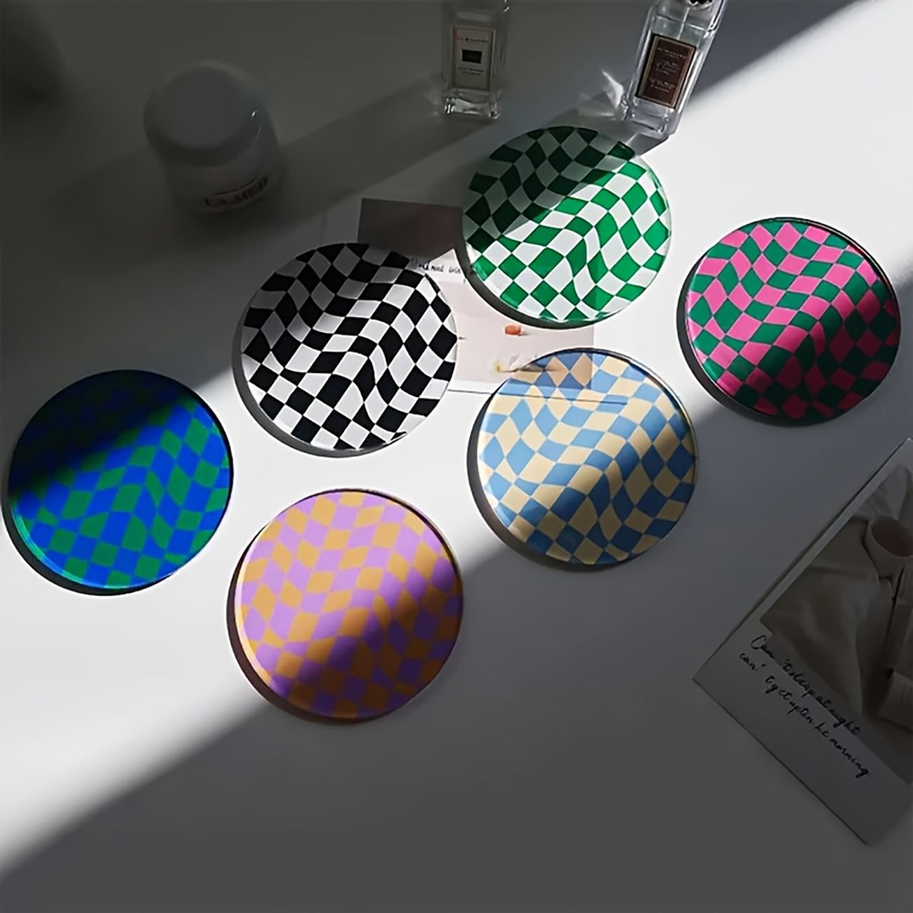 6 sztuk - Drewniane podkładki  – Marble Coaster Set recenzja i cena