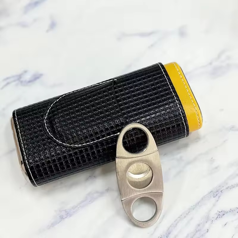 Przenośny skórzany humidor na  – Premium Cigar Case recenzja i cena