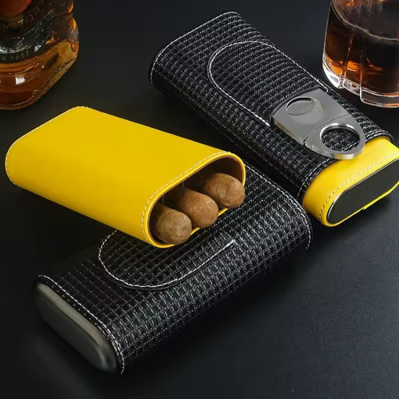 Przenośny skórzany humidor na  – Premium Cigar Case recenzja i cena