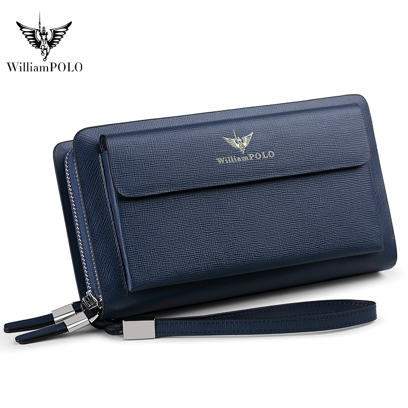 WILLIAMPOLO Luksusowa męska sk – Leather Wallet Men recenzja i cena