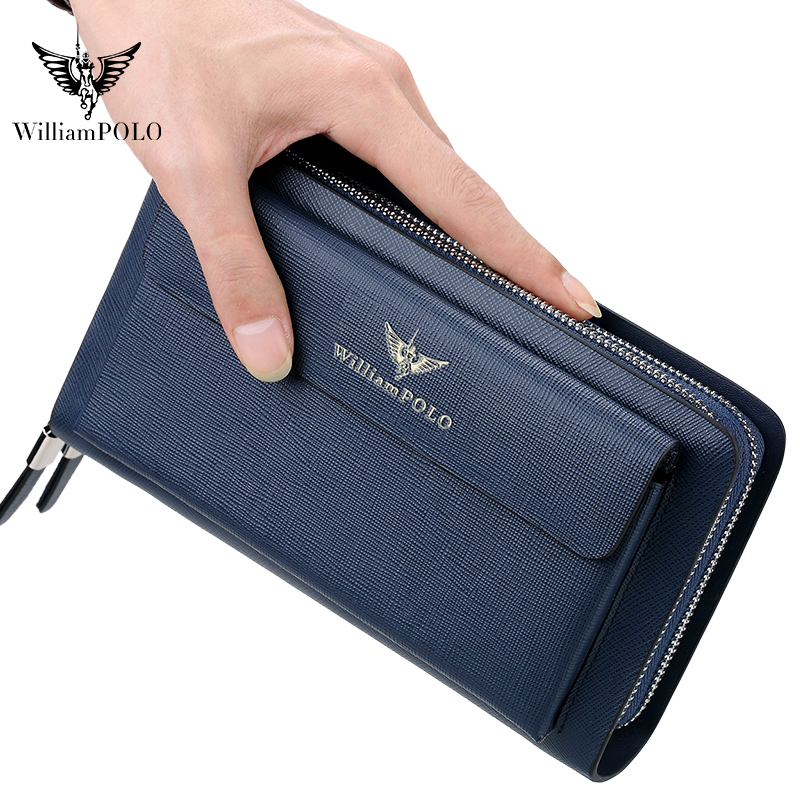 WILLIAMPOLO Luksusowa męska sk – Leather Wallet Men recenzja i cena