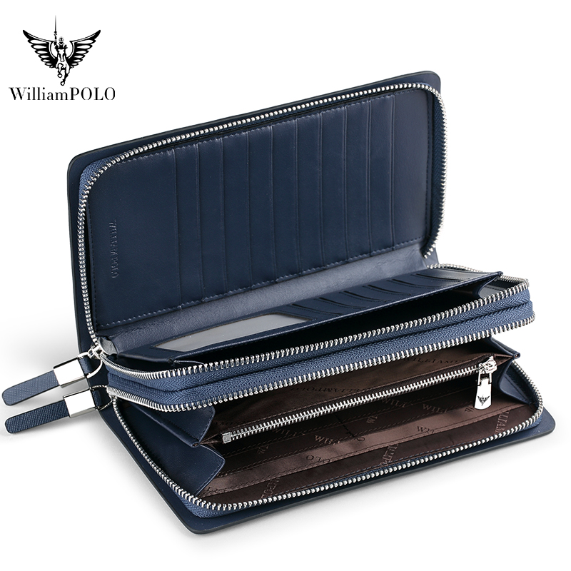 WILLIAMPOLO Luksusowa męska sk – Leather Wallet Men recenzja i cena