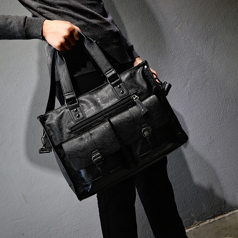 Torba na ramię ze skóry PU, ak – Leather Briefcase recenzja i cena