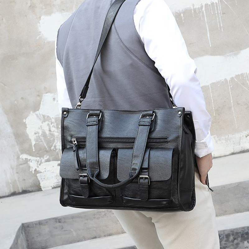 Torba na ramię ze skóry PU, ak – Leather Briefcase recenzja i cena