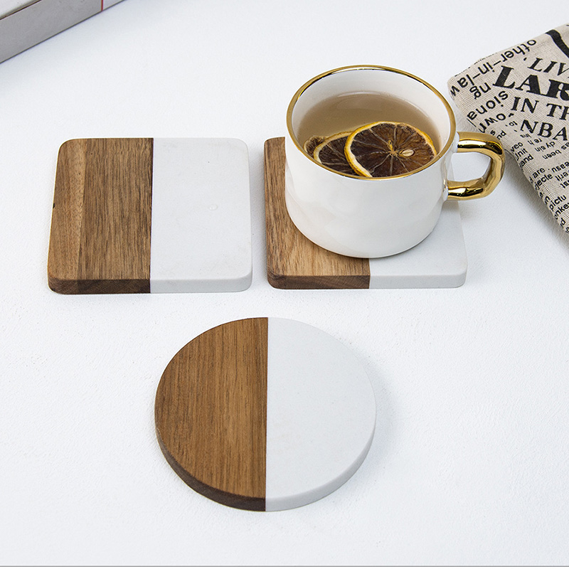 4 szt. Podkładki pod napoje z  – Marble Coaster Set recenzja i cena