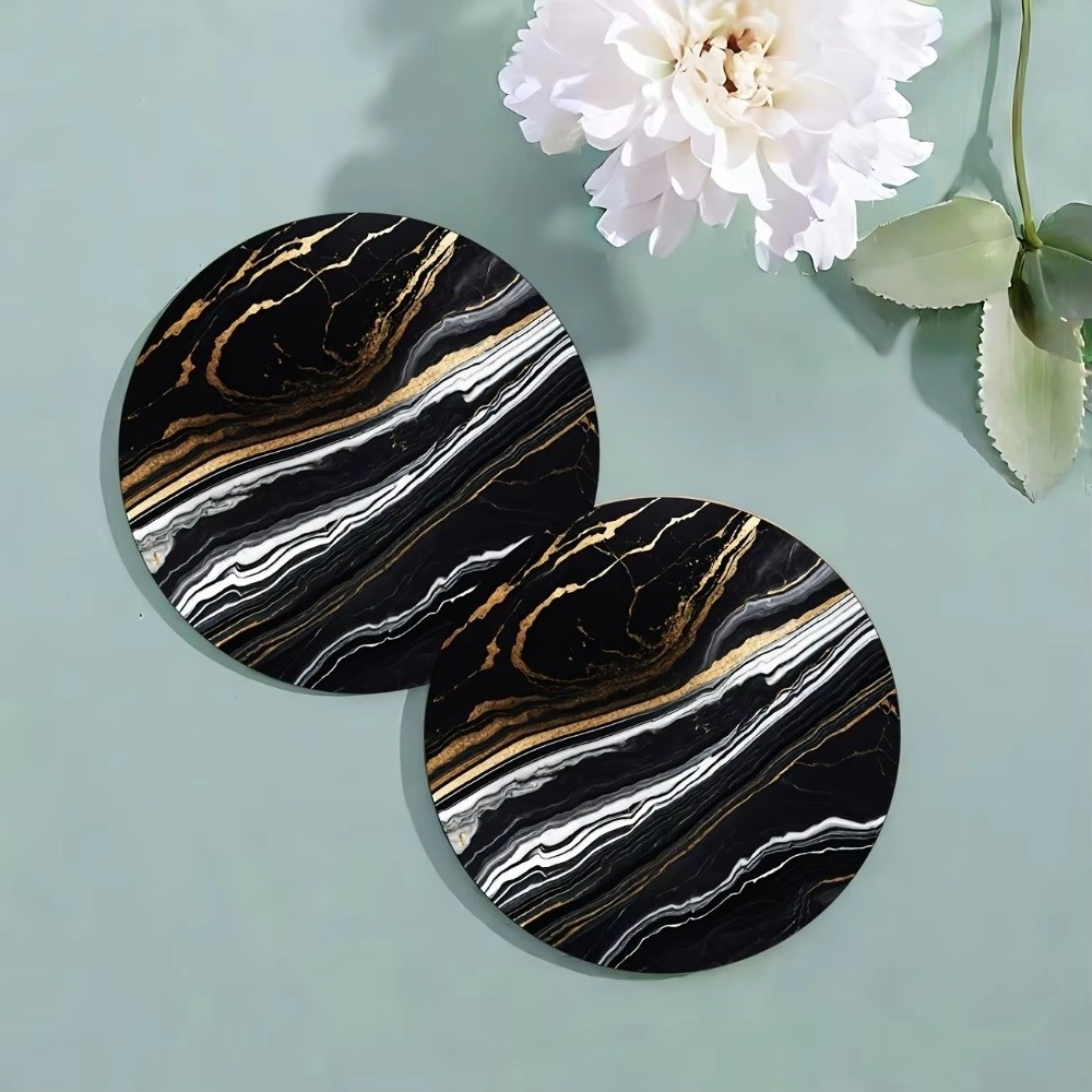 Zestaw 6 sztuk 4-calowych podk – Marble Coaster Set recenzja i cena