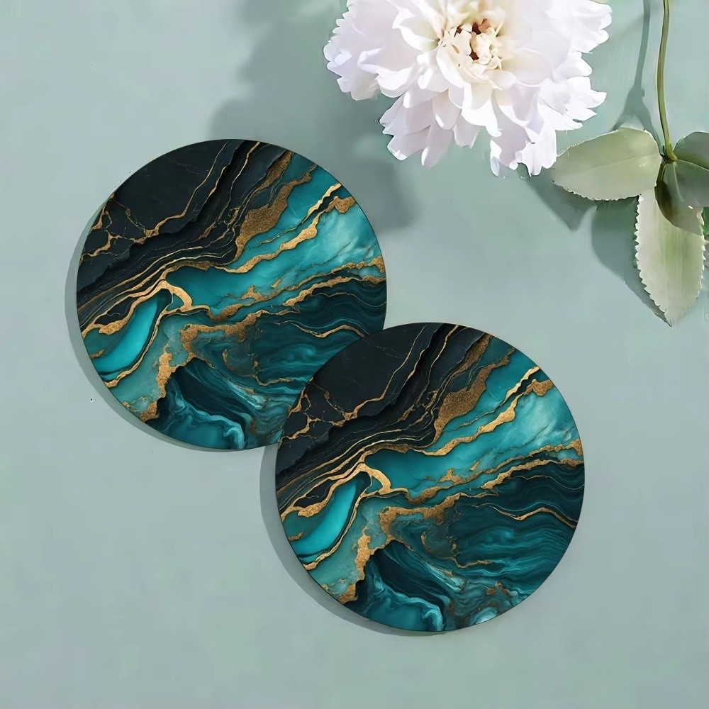 Zestaw 6 sztuk 4-calowych podk – Marble Coaster Set recenzja i cena
