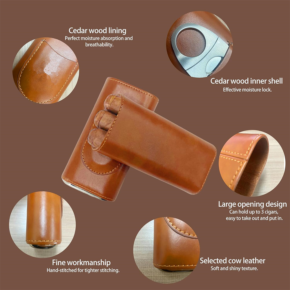 Skórzane etui na cygara LMETJM – Premium Cigar Case recenzja i cena