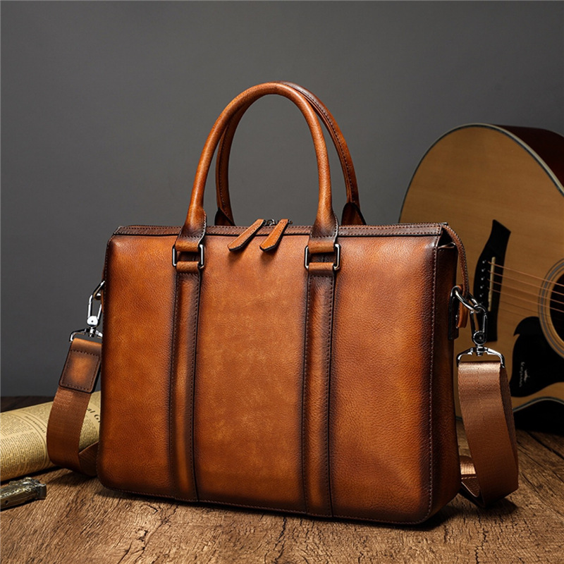 Teczka biznesowa YETTIES z naj – Leather Briefcase recenzja i cena