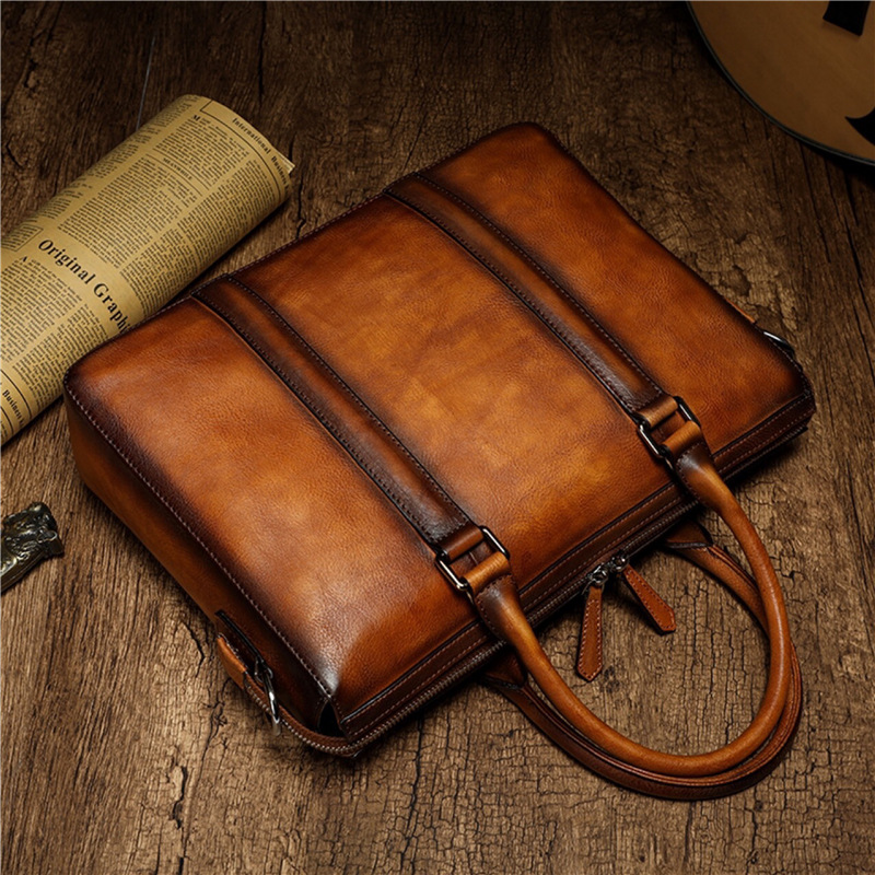 Teczka biznesowa YETTIES z naj – Leather Briefcase recenzja i cena