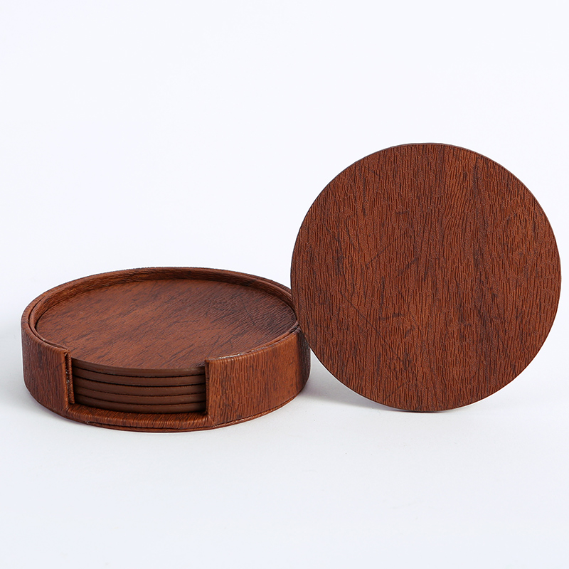 WOTOR 6PCS/Lot Koło Skóra z dr – Marble Coaster Set recenzja i cena