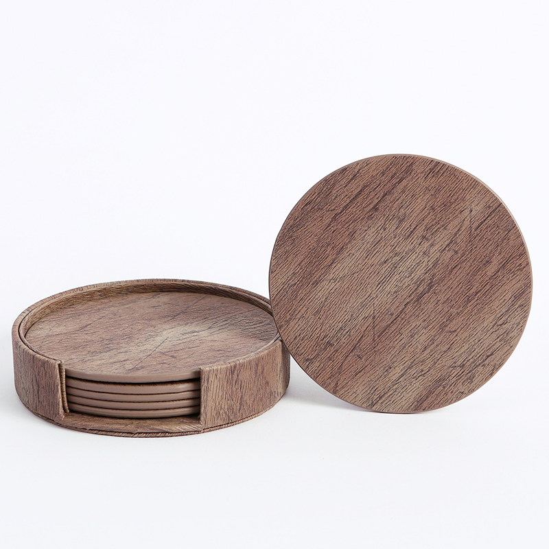 WOTOR 6PCS/Lot Koło Skóra z dr – Marble Coaster Set recenzja i cena