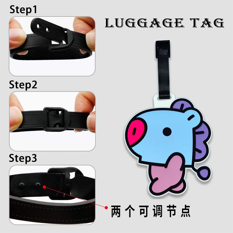 Uroczy breloczek BT21, kresków – Travel Luggage Set recenzja i cena