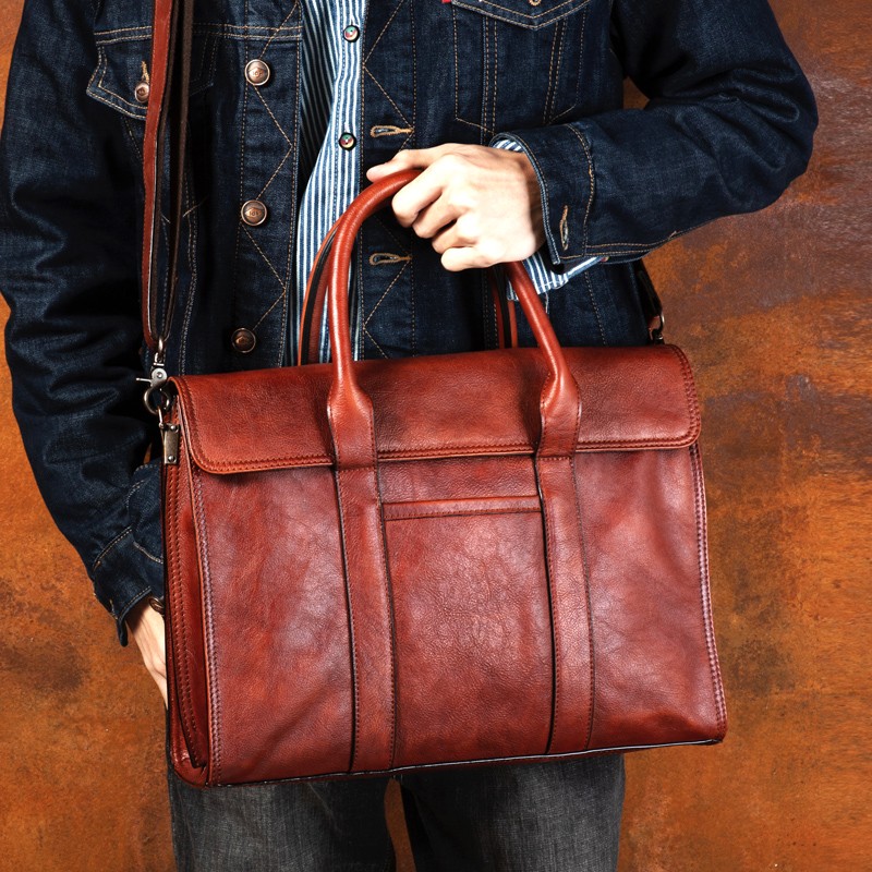 Torebka ze skóry garbowanej ro – Leather Briefcase recenzja i cena