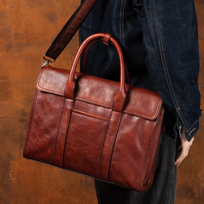 Torebka ze skóry garbowanej ro – Leather Briefcase recenzja i cena