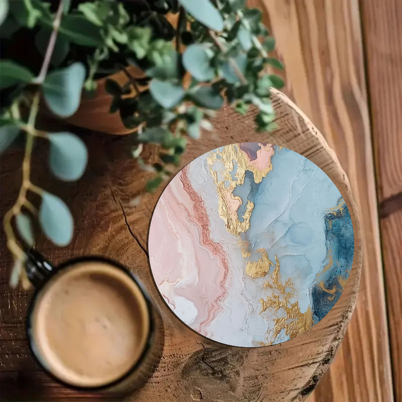 4 sztuki podkładek pod napoje  – Marble Coaster Set recenzja i cena