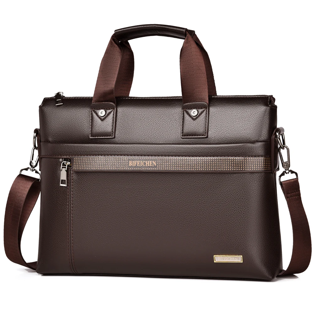 Torby męskie luksusowej marki  – Leather Briefcase recenzja i cena