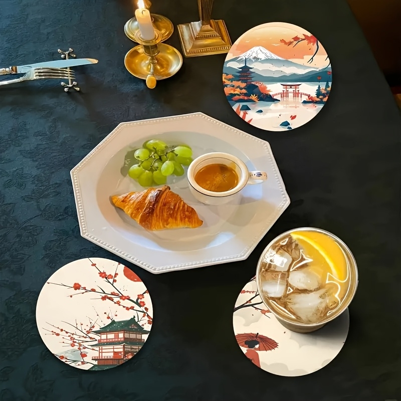 4/6 szt. Drewniane Podstawki P – Marble Coaster Set recenzja i cena