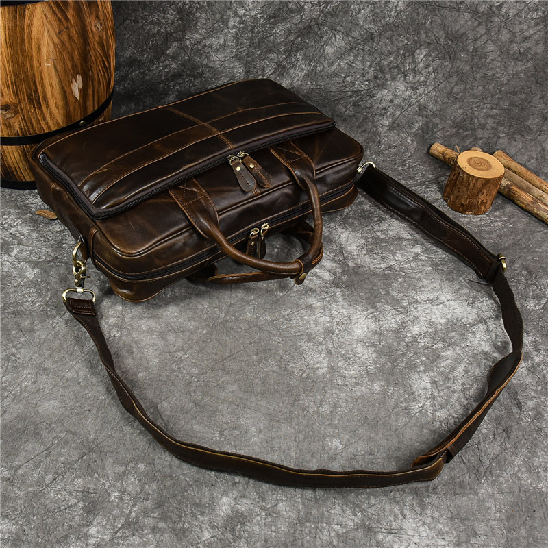 Luksusowa torebka z prawdziwej – Leather Briefcase recenzja i cena