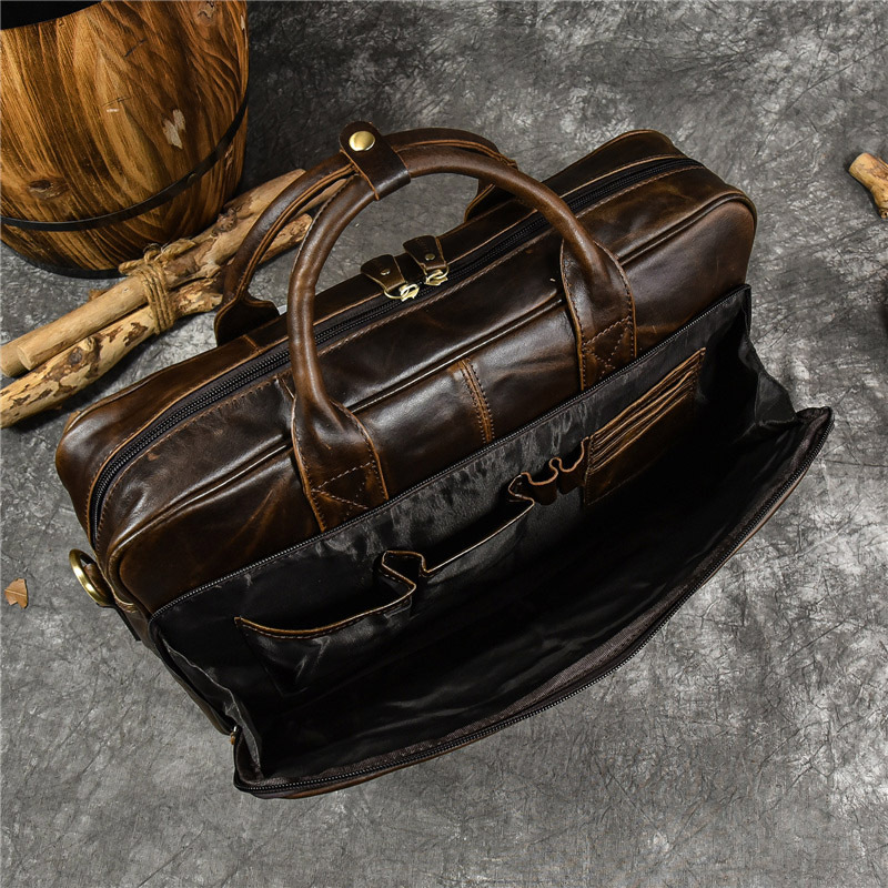 Luksusowa torebka z prawdziwej – Leather Briefcase recenzja i cena
