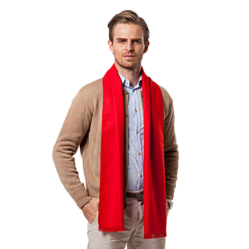 Moda zimowa jednokolorowy męsk – Cashmere Scarf recenzja i cena