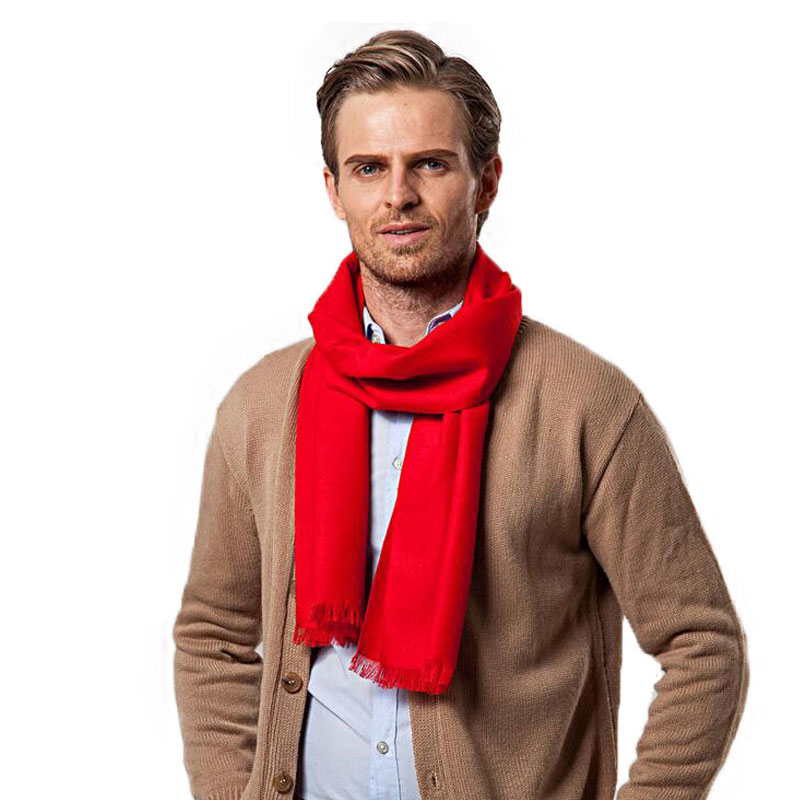 Moda zimowa jednokolorowy męsk – Cashmere Scarf recenzja i cena