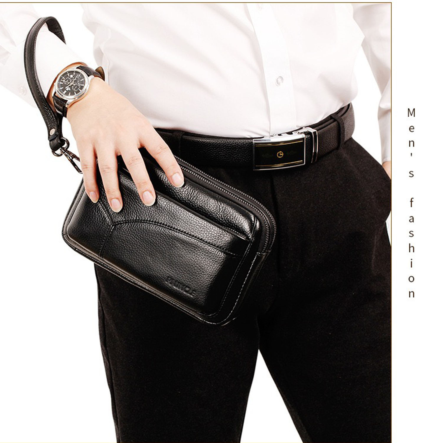 Męska modna biznesowa saszetka – Leather Wallet Men recenzja i cena