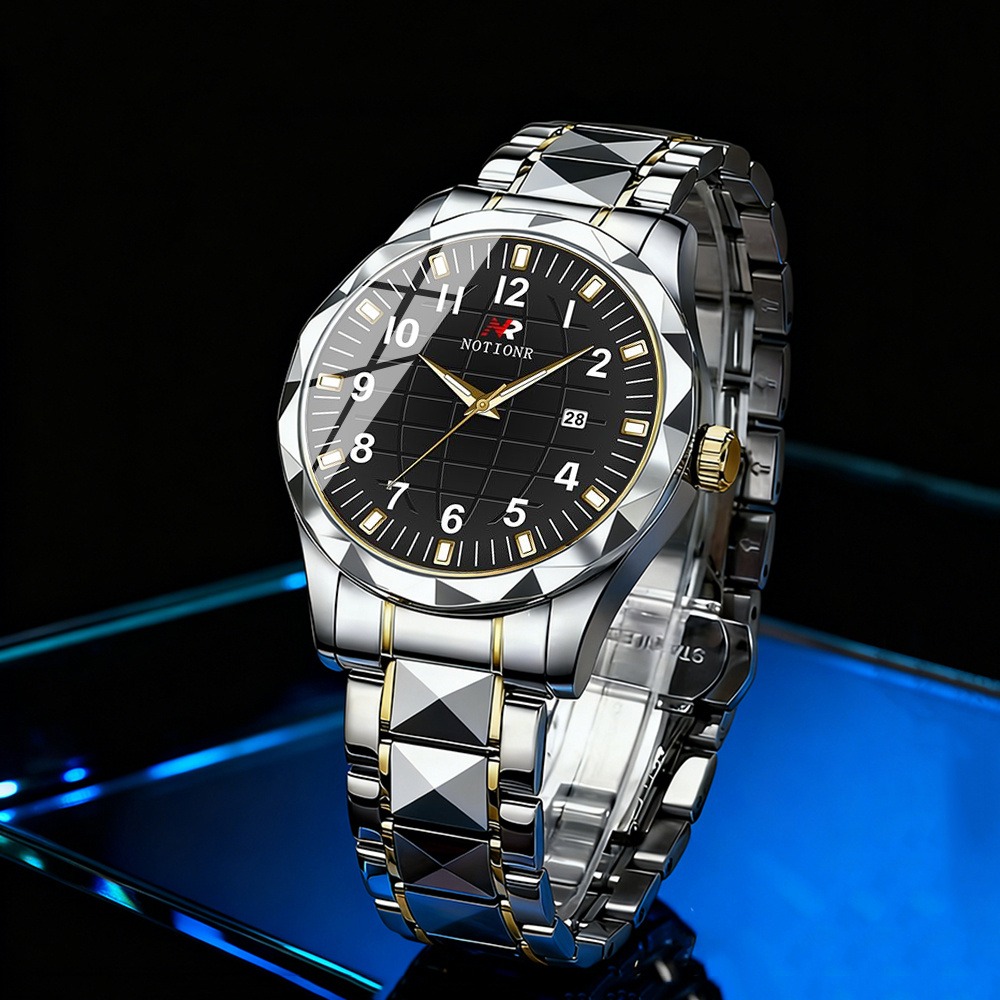 Męski zegarek kwarcowy ze stal – Luxury Watch Men recenzja i cena
