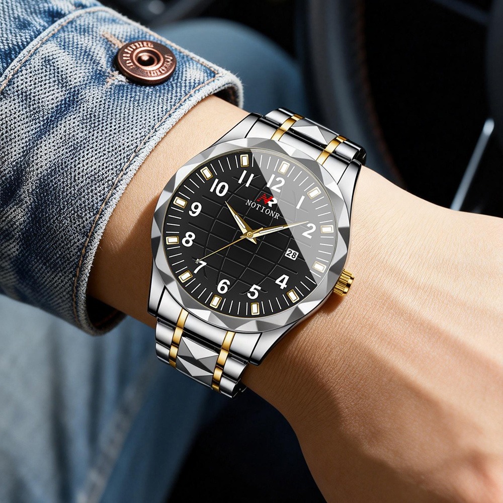 Męski zegarek kwarcowy ze stal – Luxury Watch Men recenzja i cena