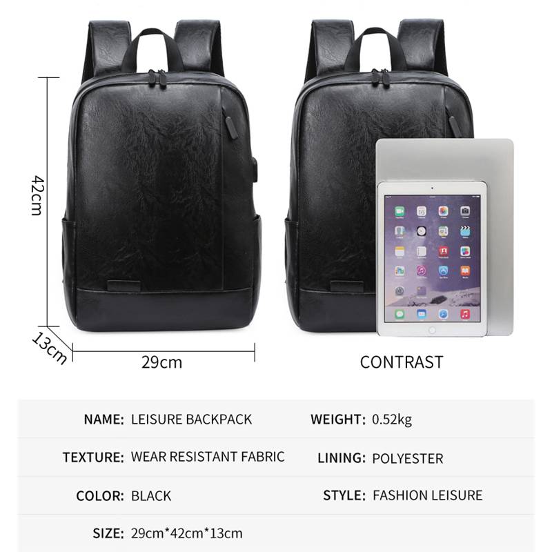 Modny męski plecak PU Skórzana – Leather Briefcase recenzja i cena