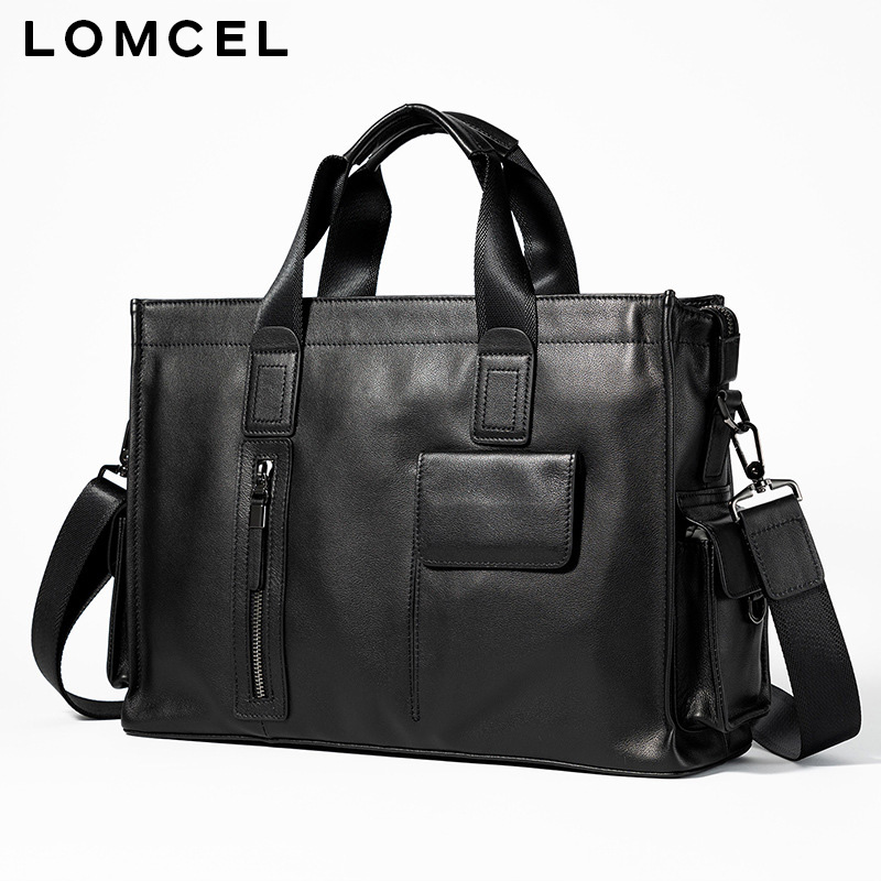LOMCEL P116 – modna torebka, w – Leather Briefcase recenzja i cena