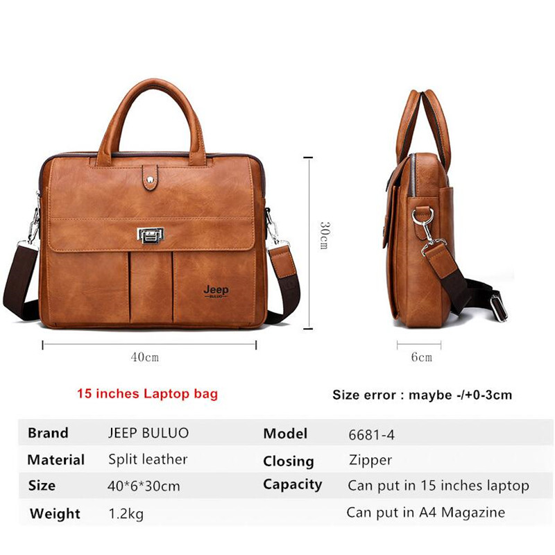 Torba męska Jeep Buluo ze skór – Leather Briefcase recenzja i cena
