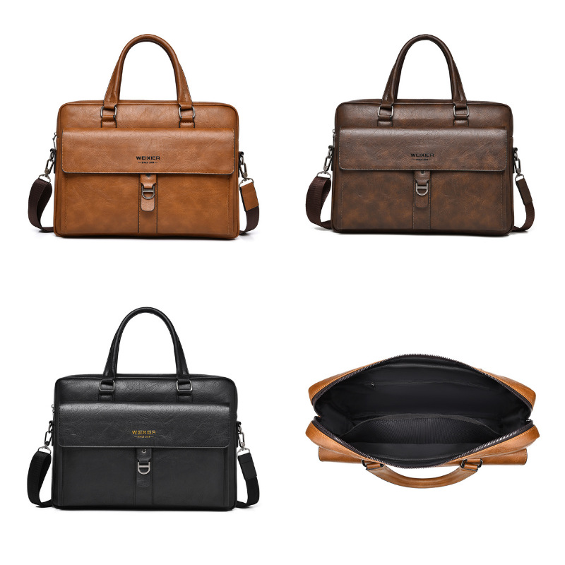 Torba męska vintage z ciemnobr – Leather Briefcase recenzja i cena