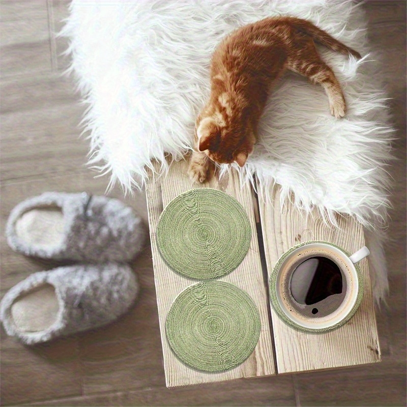 6 szt. 10 cm Okrągłe Retro Zie – Marble Coaster Set recenzja i cena